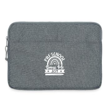 Enseignante de maternelle m’apporte de la joie Enseignante de garderie - Sacoche pour ordinateur portable 15 pouces - gris chiné - Devant