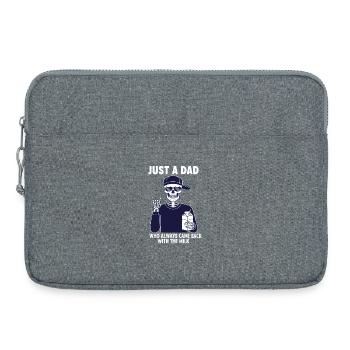 Juste un papa qui revenait toujours avec le lait - Sacoche pour ordinateur portable 15 pouces - gris chiné - Devant