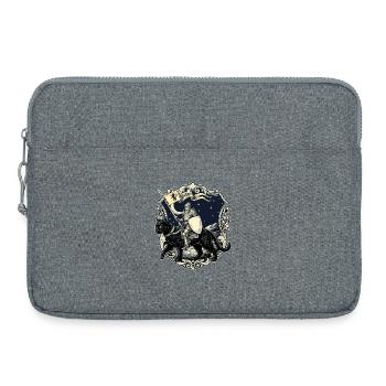 Ren Faire Mittelalterliche Ritterkatzen-Renaissance - Laptoptasche 15" - Grau meliert - Vorne