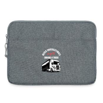 Trucker Girl Power - Laptoptasche 15" - Grau meliert - Vorne