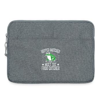 Frog Catcher Hopper Matcher Frog - Laptoptasche 15" - Grau meliert - Vorne