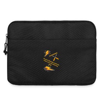 Elektriker T-Shirt Lustiges Geschenk Beruf Humor!! - Laptoptasche 15" - Schwarz - Vorne