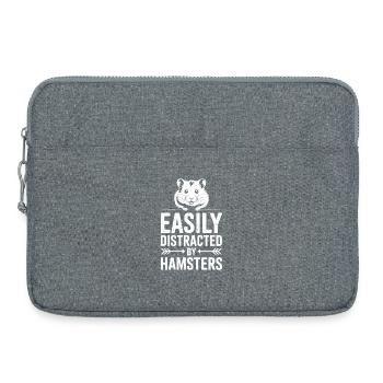 Dictons de hamster Cadeau drôle de hamster - Sacoche pour ordinateur portable 15 pouces - gris chiné - Devant