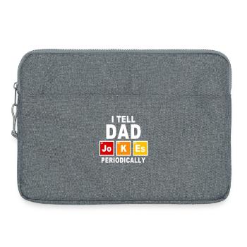 Ich erzähle Papa regelmäßig Witze Wissenschaftsvater Geschenk - Laptoptasche 15" - Grau meliert - Vorne