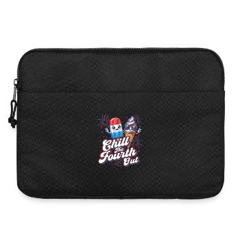 Chill The Fourth Out Patriotic Humor - Laptop bag 15" - black - Front