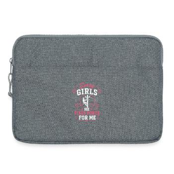 Lineman Ehefrau Mit Stolz Technik - Laptoptasche 15" - Grau meliert - Vorne