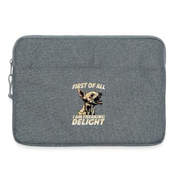 Mexican Chihuahua Small Dog Toy Dog - Laptop bag 15" - heather grey - Front