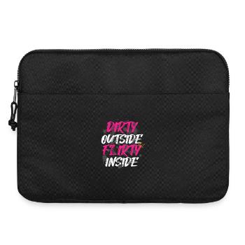 Dirty outside Schlammlauf Mud Run Muddy Race - Laptop bag 15" - black - Front