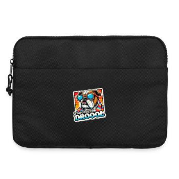 Zu cool zum Sabbern Lustiger Bulldogge - Laptoptasche 15" - Schwarz - Vorne