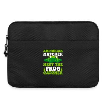 Attrapeur de grenouilles, Apparieur d’amphibiens, rencontrez la grenouille - Sacoche pour ordinateur portable 15 pouces - noir - Devant