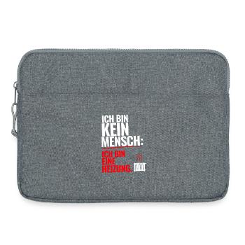 Ich bin keine Heizung Spruch T-Shirt Geschenk - Laptoptasche 15" - Grau meliert - Vorne