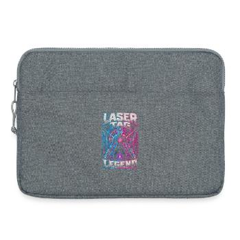 Laser Tag Legend - Laptop bag 15" - heather grey - Front