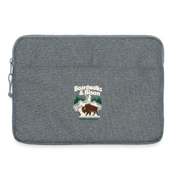 Yellowstone Boardwalks and Bison Road Trip Souveni - Laptop bag 15" - heather grey - Front