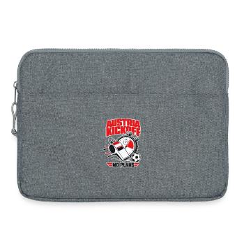 Supporter autrichien de football sans plans lors du coup d’envoi - Sacoche pour ordinateur portable 15 pouces - gris chiné - Devant