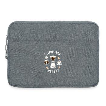 Grind Brew Repeat Espresso Ritual - Laptoptasche 15" - Grau meliert - Vorne