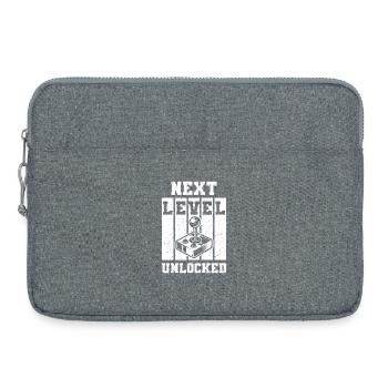 next level unlocked - Laptop bag 15" - heather grey - Front
