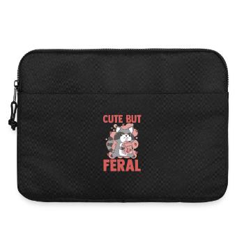Raton laveur déchet, mignon mais sauvage - Sacoche pour ordinateur portable 15 pouces - noir - Devant