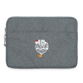 Poulets Whisperer Poulets Poulets Poulets Gardiens de poulets - Sacoche pour ordinateur portable 15 pouces - gris chiné - Devant