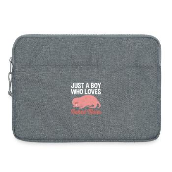 Chiot de sable - Sacoche pour ordinateur portable 15 pouces - gris chiné - Devant