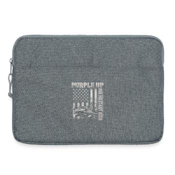 Enfants militaires violets Chasseurs Militaires Enfants - Sacoche pour ordinateur portable 15 pouces - gris chiné - Devant