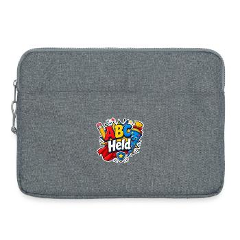 School Child 2026 School Enrollment 2026 Back to School - Laptop bag 15" - heather grey - Front