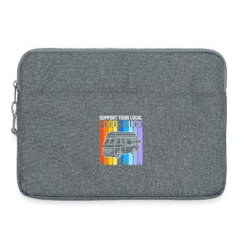 Camion de Snacks Food - Sacoche pour ordinateur portable 15 pouces - gris chiné - Devant