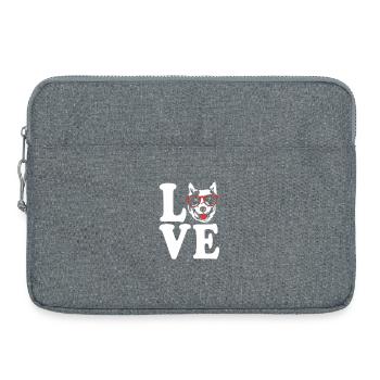 Australian Cattle Dog - Laptop bag 15" - heather grey - Front