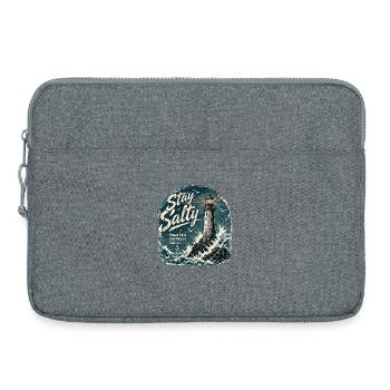 Stay Salty Rough Seas Build Better Sailors - Laptop bag 15" - heather grey - Front