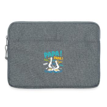 Bird Dads - Laptop bag 15" - heather grey - Front