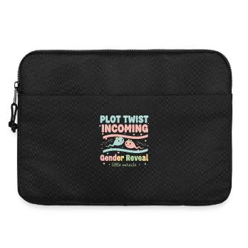 Gender Reveal Schwangerschaftsankündigung zur Babyparty - Laptoptasche 15" - Schwarz - Vorne
