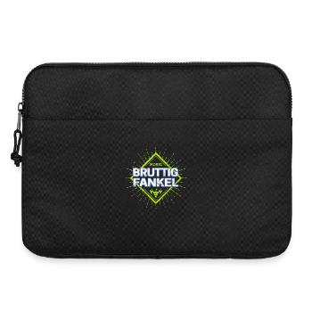 Bruttig-Fankel an der Mosel mit Retro Weintrauben - Laptoptasche 15" - Schwarz - Vorne