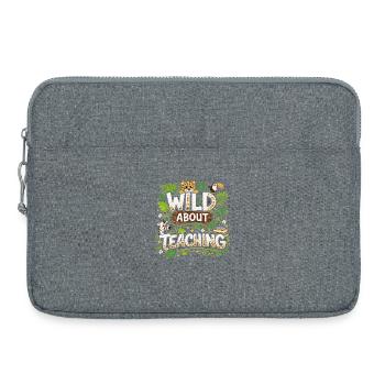 Wildly Passionate Teacher – Dschungelthema - Laptoptasche 15" - Grau meliert - Vorne