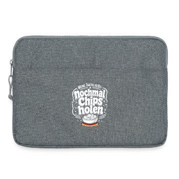 Nochmal Chips holen Taktik - Laptoptasche 15" - Grau meliert - Vorne
