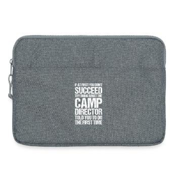 Camping Bonfire Camp Life Forest Camper - Laptop bag 15" - heather grey - Front