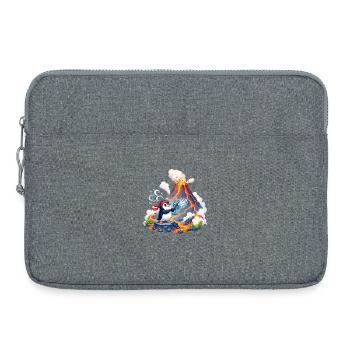 Lava Penguin with Fan - Laptop bag 15" - heather grey - Front