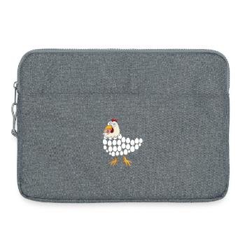 Poulets Whisperer Poulets Poulets Poulets Gardiens de poulets - Sacoche pour ordinateur portable 15 pouces - gris chiné - Devant