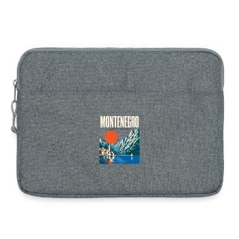 Voyage de la mer du Monténégro au sommet de l’Adriatique - Sacoche pour ordinateur portable 15 pouces - gris chiné - Devant
