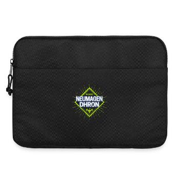 Neumagen-Dhron an der Mosel mit Retro Weintrauben - Laptoptasche 15" - Schwarz - Vorne