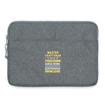 Maître Artisan : Précision Drôle - Sacoche pour ordinateur portable 15 pouces - gris chiné - Devant