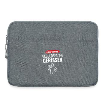 Außer Betrieb Geduldsfaden gerissen - Laptoptasche 15" - Grau meliert - Vorne