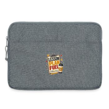Funny Gift for Teachers, Lesson Plan Fuel Coffee F - Laptoptasche 15" - Grau meliert - Vorne
