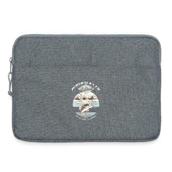 Ofishally Zurückgezogene Fischerei - Laptoptasche 15" - Grau meliert - Vorne