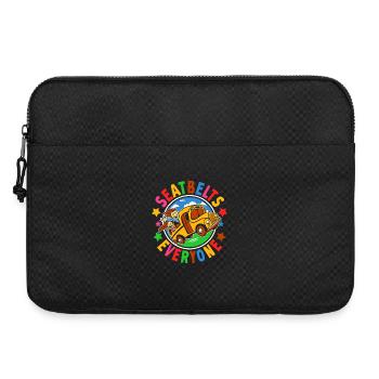 Colorful Retro Kids Stroller - Laptop bag 15" - black - Front
