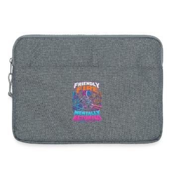 Laser Tag Friendly Fire Mentally Activated - Laptoptasche 15" - Grau meliert - Vorne