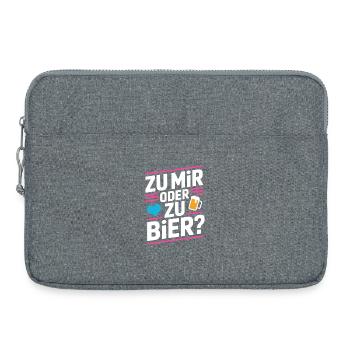 beer to me or to beer flirt single party malle - Laptop bag 15" - heather grey - Front