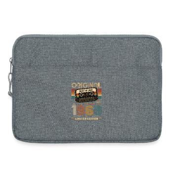 57th Birthday Gift Man Cassette Best of 1969 - Laptop bag 15" - heather grey - Front