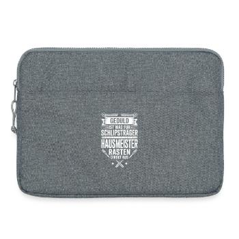 Hausmeister Facility Manager Hauswart Geschenk - Laptoptasche 15" - Grau meliert - Vorne