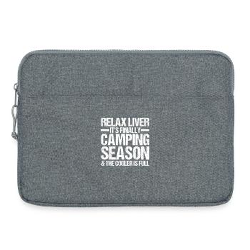Camping Bonfire Camp Life Forest Camper - Laptop bag 15" - heather grey - Front
