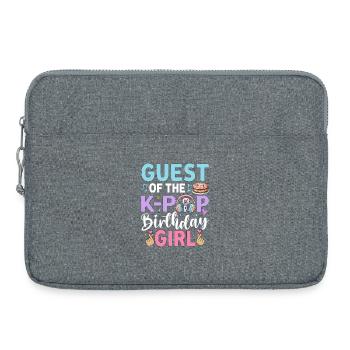 Invitée de The K-Pop Birthday Girl - Sacoche pour ordinateur portable 15 pouces - gris chiné - Devant