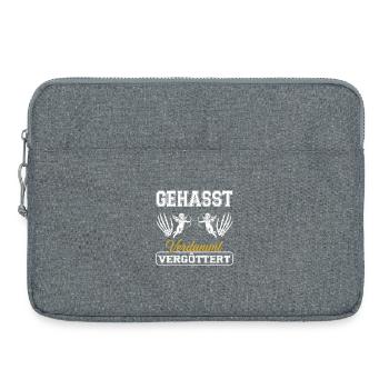 Gehasst, verdammt, vergöttert - Laptoptasche 15" - Grau meliert - Vorne